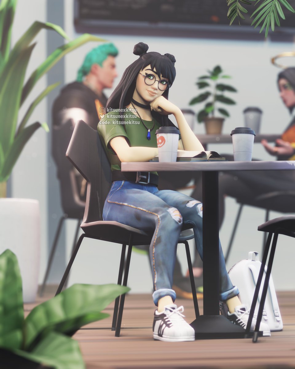 kitsunexkitsu's tweet photo. a day out☕️

#Fortnite #FortniteArt https://t.co/NSqjaK1nK9