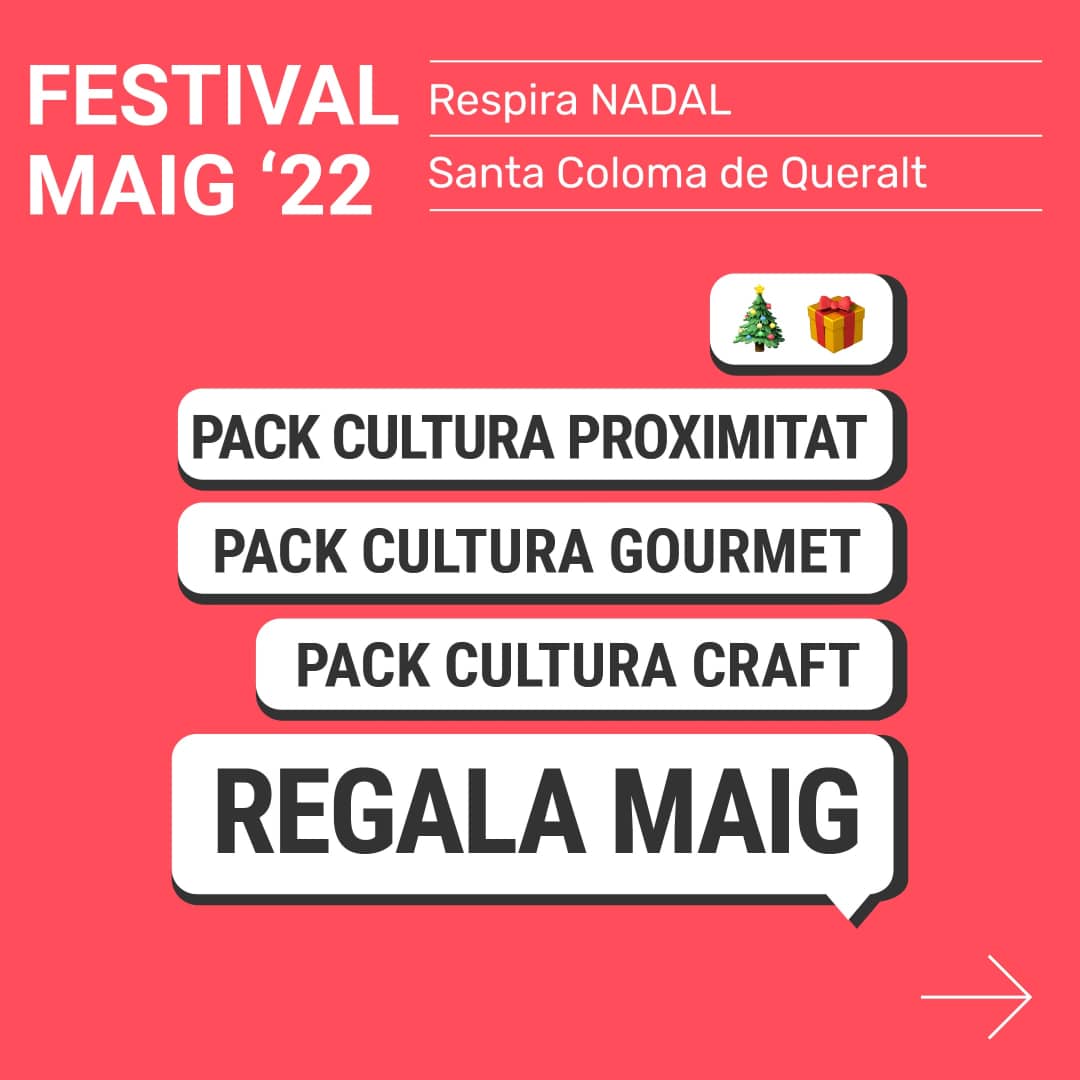 FestivalMaig's tweet photo. Aquestes festes, regala cultura, regala Maig + producte KM0! https://t.co/3GRJ7envqy