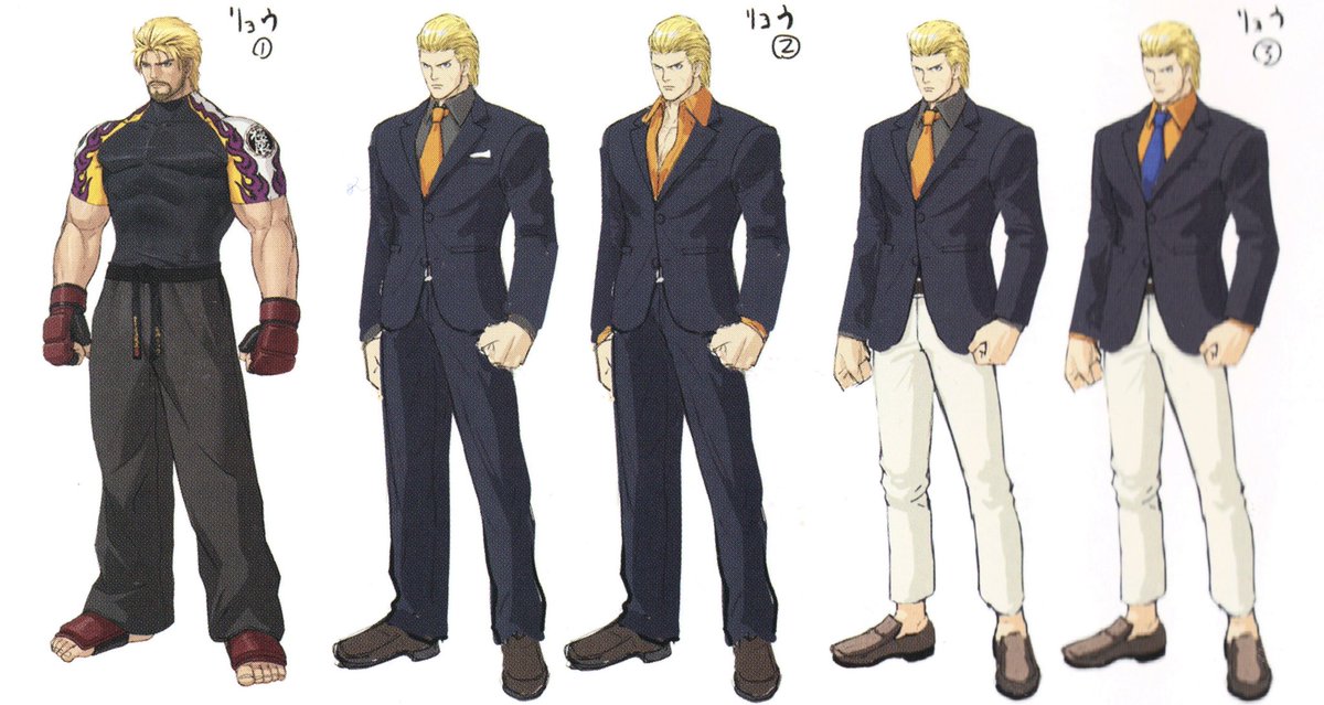 Ryo Sakazaki - KOF XIV: Unused DLC Costumes Designs. #RyoSakazaki