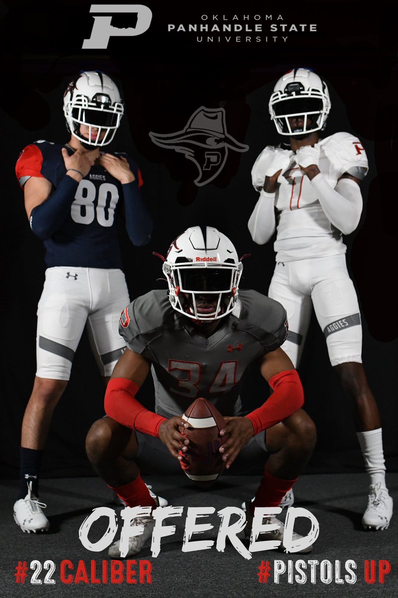 MicahhhLo's tweet photo. After a great talk with @CoachCorb_4 I am blessed to receive my first offer from Oklahoma Panhandle State University @OPSUFootball #pistolsup https://t.co/g6QSygjIFi