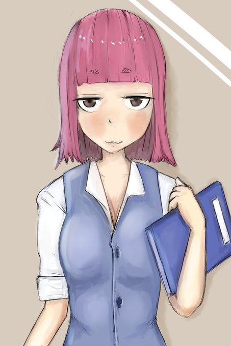 ちょっとラフ感を残したい #オリジナル #OL https://t.co/EyHWfhz9lH 