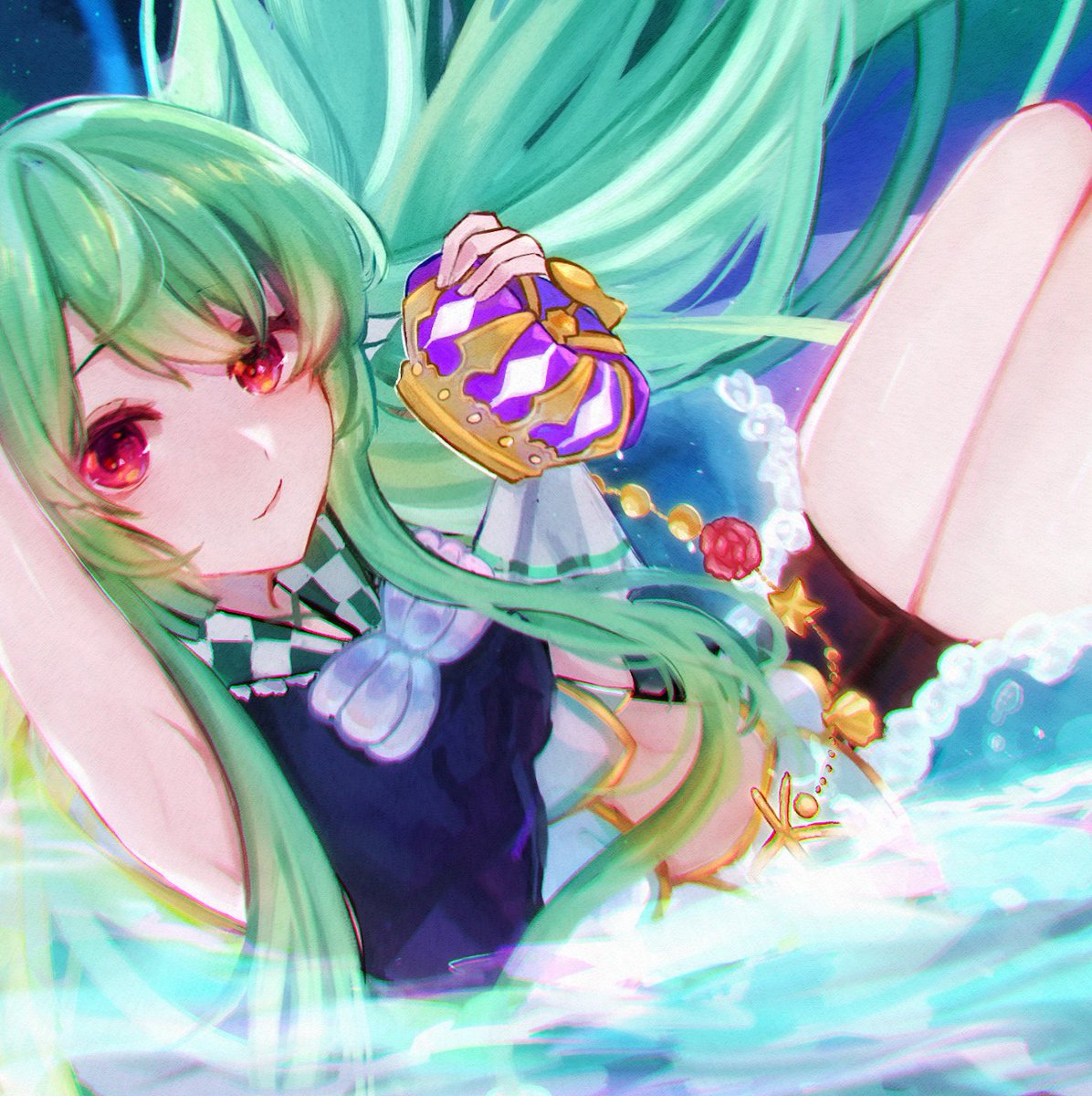 Chiyori08's tweet image. Finana 🐠💚
#Finanart
This is actually quite old illustration that I forgot to post  ;v;)°• hope you like them 💦