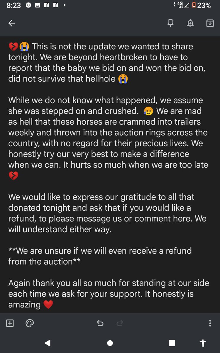 PRRHorseRescue's tweet photo. 💔😭TRAGIC UPDATE😭💔
We are beyond heartbroken tonight.. please read attached write-up 😭 https://t.co/4uommTQSWN
