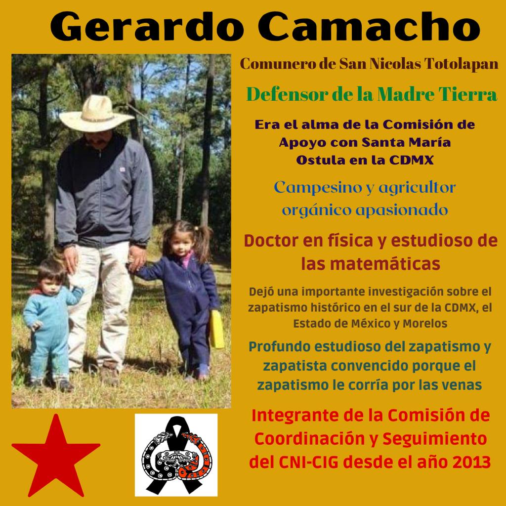 CNI_Mexico's tweet photo. COMUNICADO DEL CNI-CIG: COMPAÑERO GERARDO CAMACHO DE LA ROSA.

https://t.co/7iR90jppqr https://t.co/hS6jw4YnFP