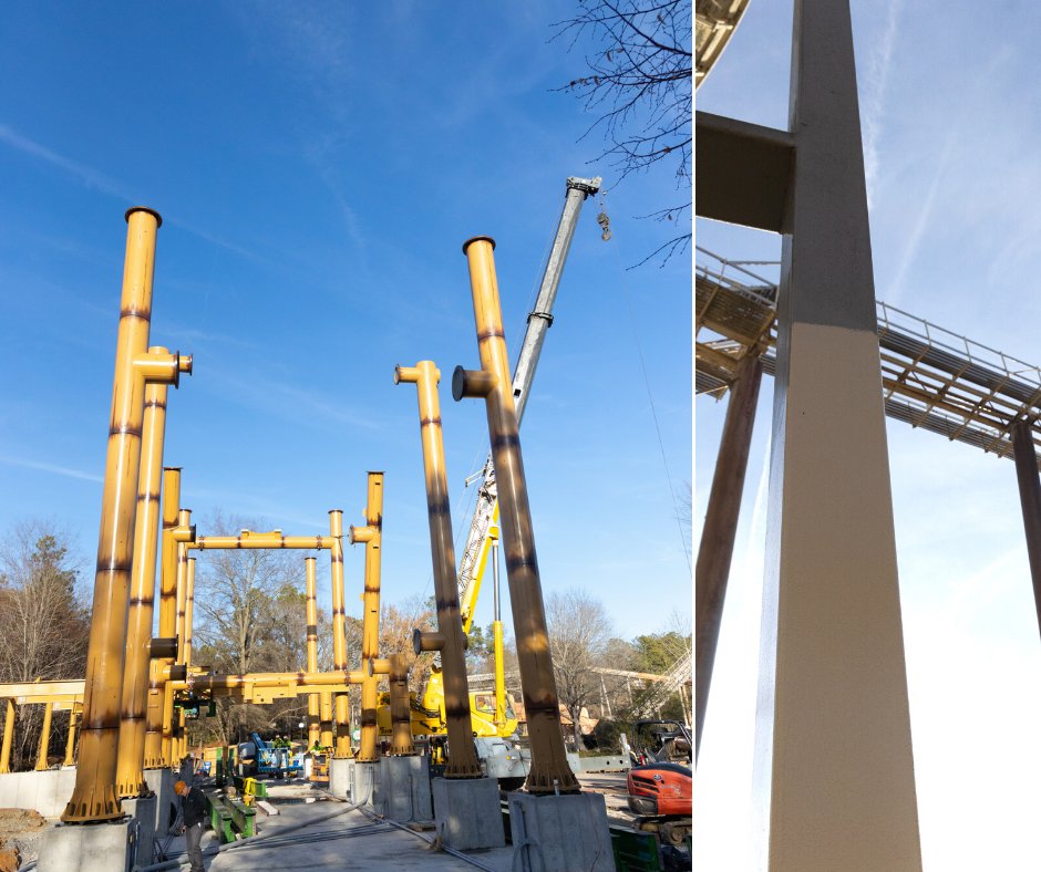KingsDominionVA's tweet photo. Looking for the most up-to-date construction progress on Jungle X-Pedition? Head over to the KD Blog for everything Tumbili, Avalanche, and other X-citing additions!🐒🚧 --> https://t.co/xioPoTNxTA https://t.co/b4FEnWn13W
