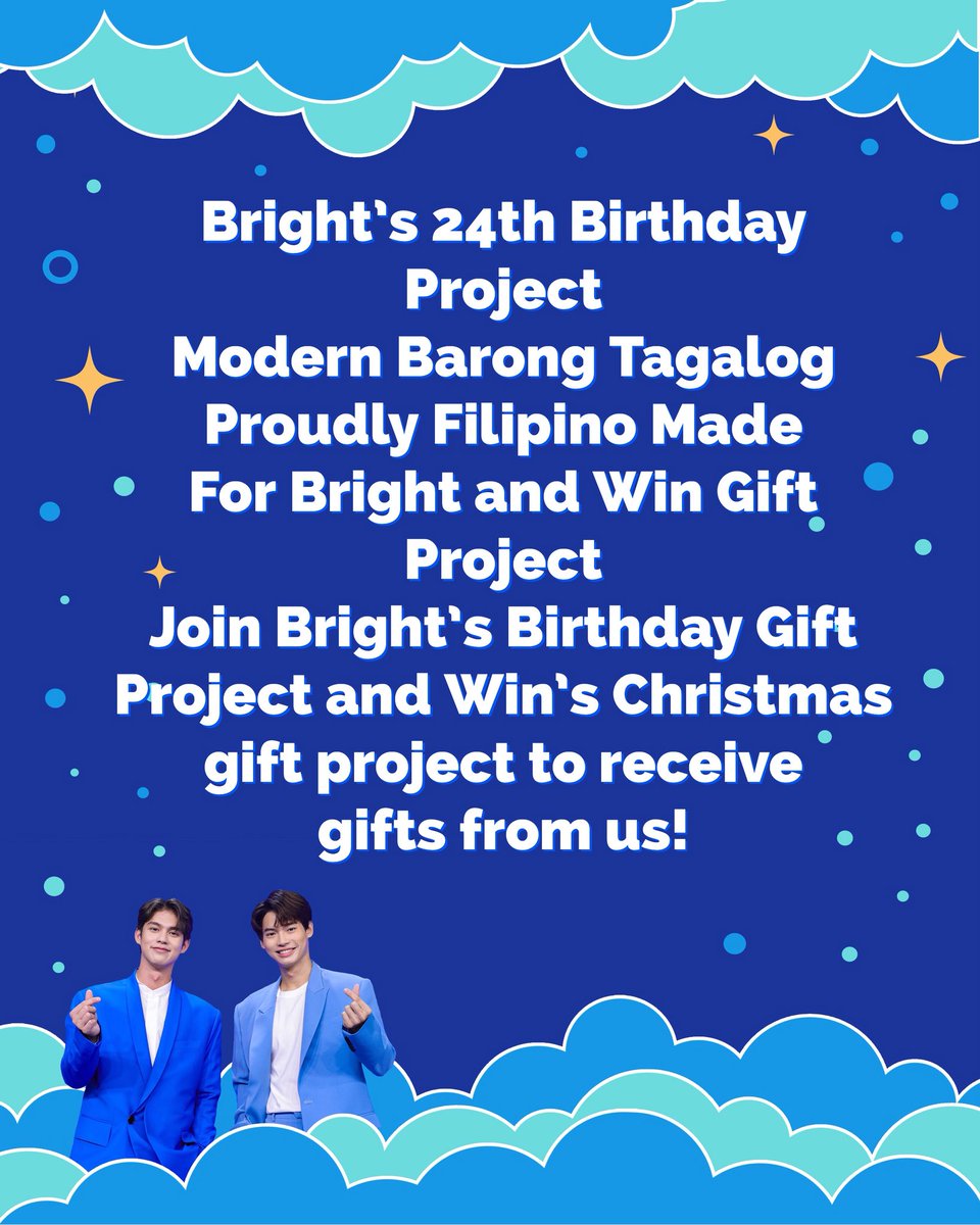 BWfPhFanatic's tweet photo. Bright’s 24th Birthday Project Modern Barong Tagalog Proudly Filipino Made For Bright and win Gift Project! https://t.co/3HFC6O9VD6