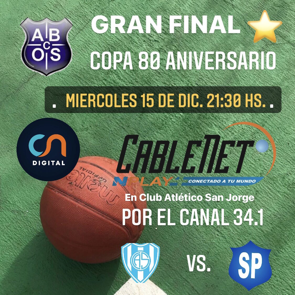 ⭐️GRAN FINAL ACBOS⭐POR CABLENET‼️
NO TE LO PIERDAS! La mejor programación esta en #cablenet 🏀🏀🏀