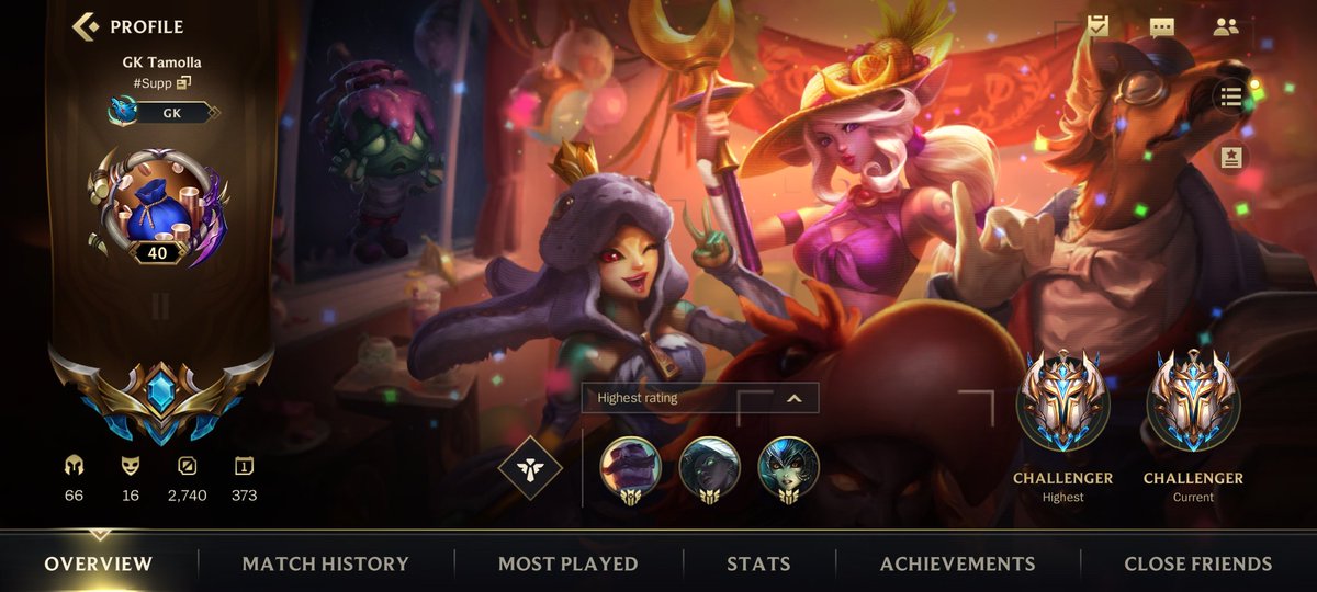 TamollaWR's tweet image. Challenger season 4
Lets goo ❤️🔥
#Geekay_Esports #GK_FTW #LogitechXgeekay #wildrift