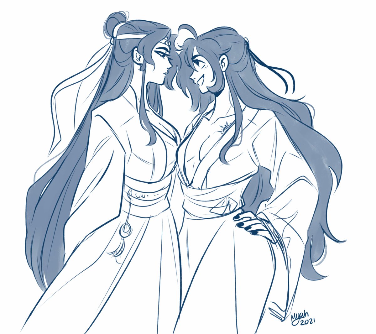 edgy_on_purpose's tweet photo. 🚫Cisswap/Genderbend ♡ wlw WangXian

Just a couple of Gal Pals, standing Tit-to-Tit 
#MDZS #WangXian #mdzsww https://t.co/xyZtpAtQFR