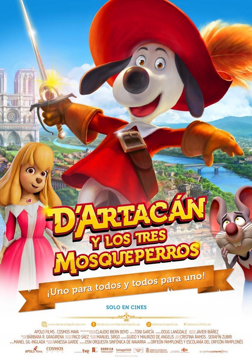 colinaraven's tweet image. Para principios semana que viene previsto estreno en #Netflix D’Artacan y los Tres Mosqueperros #cine  #animacion producida @FilmsApolo dirigida por  @catomaro  compositor @ManelGilInglada 

Más detalles👇
lacolinaderaven.wordpress.com/2021/12/16/dar…