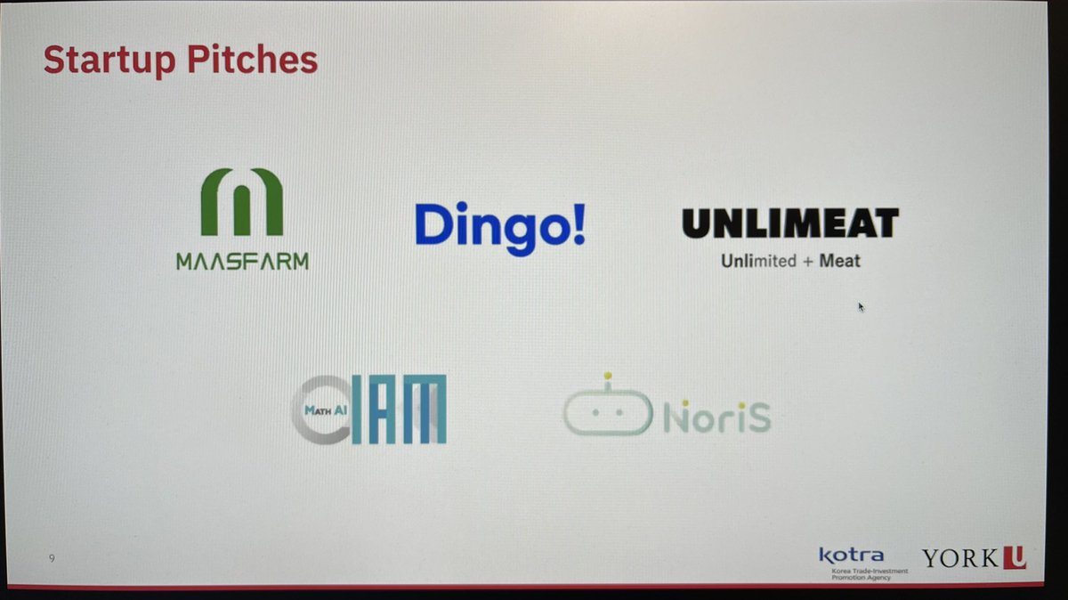 So excited for the showcase of 5 #Korean companies who have been a part of our Canadian soft landing program over the past several months with @YSpaceYU and in partnership with KOTRA, @tradegovukKOR ! 

#YRTech #YRFood @yorkuniversity @YorkLink @startuphereTO
