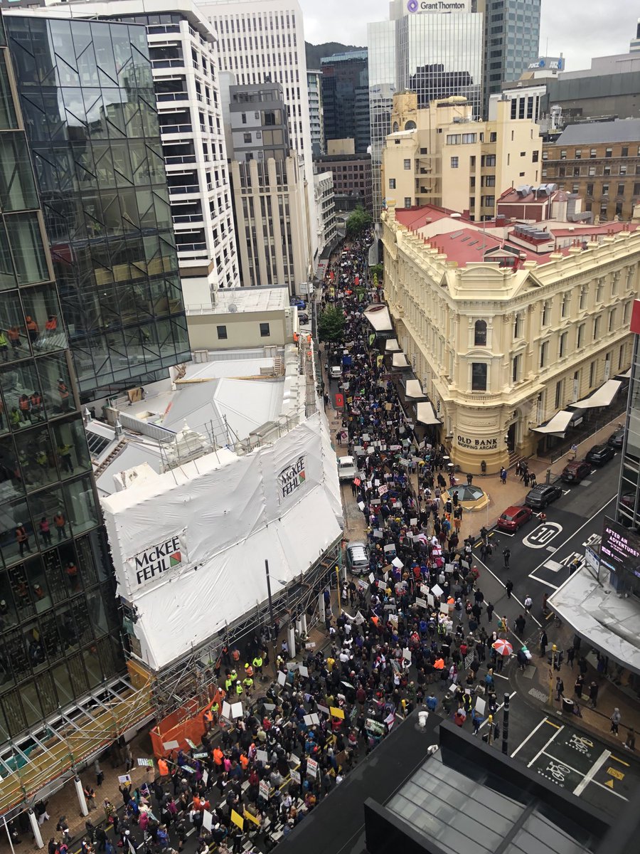WaterlooNZ's tweet image. Photos from the Wellington protest today. Big turnout for it.