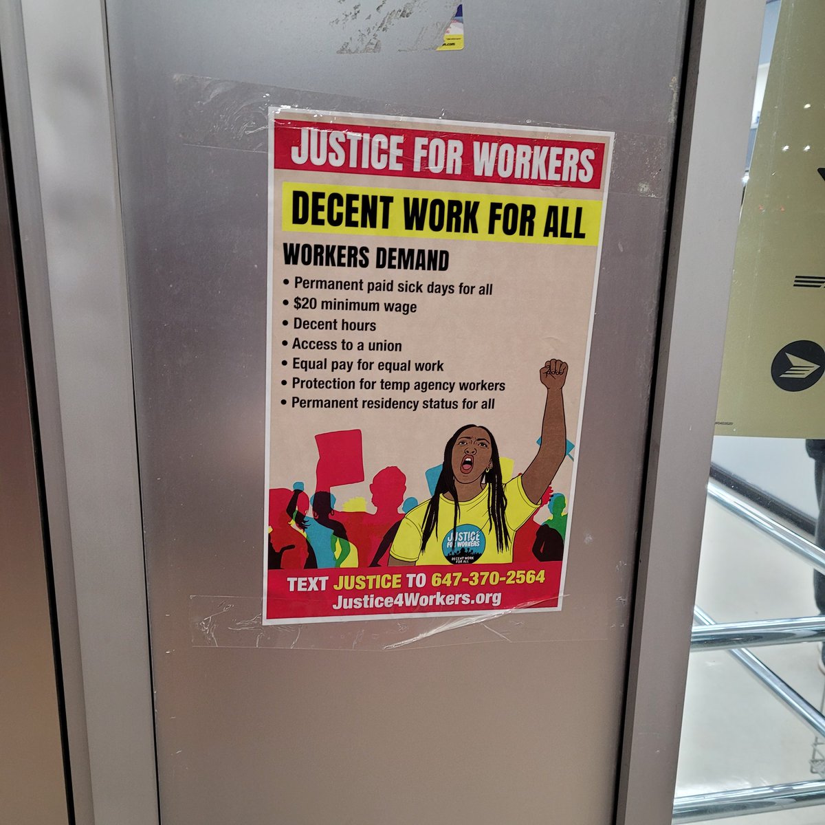 Spent the evening in Brampton getting signatures on the #Justice4Workers petition. Almost 100 people in an hour! <a href="/ONgov/">Ontario Government</a> we demand #PaidSickDays and $20 minimum wage for all workers. Check out the other demands below.