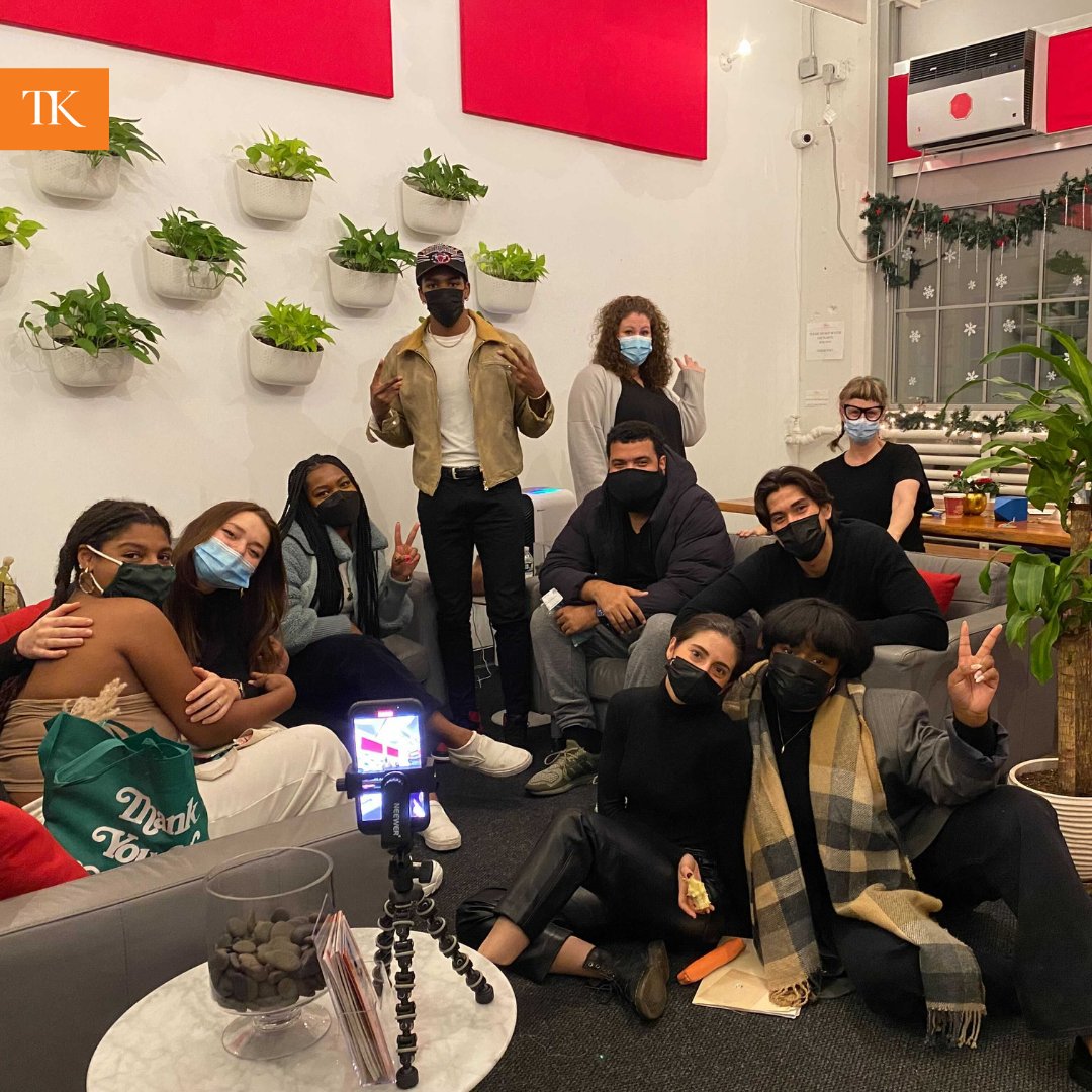 tknickerbocker's tweet photo. We 🧡 our #TKActors coming together to celebrate and appreciate during this festive #holiday season! They used their talent &amp; creativity to make #inspiration tags to decorate the studio! #actorslife #actinglife #acting https://t.co/rpTH7RvAoH