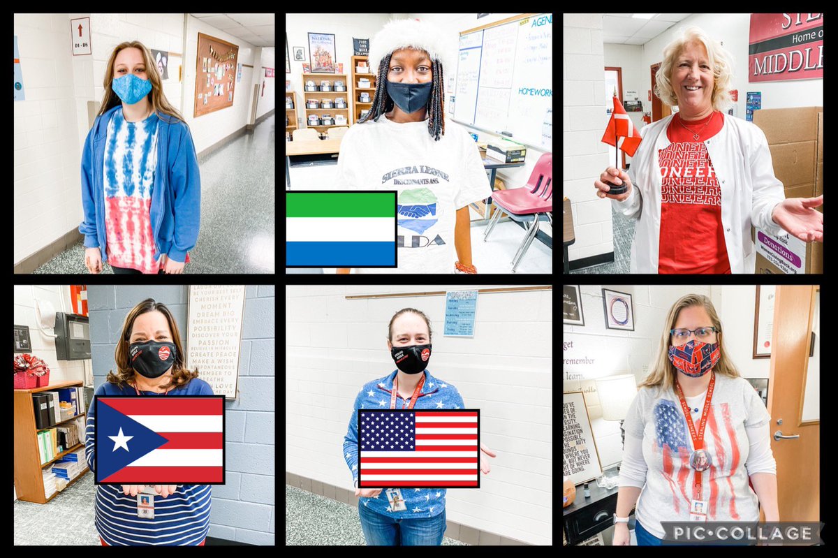 Flag Day! Celebrating and representing our beautiful countries and heritage! Awesome SPIRIT DAY suggestion from our students! Our PIONEERS are simply the BEST! <a href="/stm_sca/">Sterling Middle SCA</a> <a href="/SterlingMiddle1/">Sterling MS</a> #ONEBODY #UNITED #powerindiversity