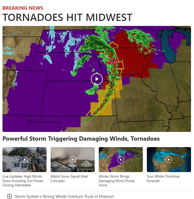 12-15-21 1939 HRS EST, WARNING!!! PEOPLE OF MISSOURI, IOWA, MINNESOTA: VIOLENT STORMS HEADED YOUR WAY....CURRENTLY JUST WEST OF I-35.  TORNADOS ON THE GROUND, CONFIRMED.   TUNE INTO YOUR WEATHER SERVICE ASAP!   GET READY TO BE HIT HARD!   #TORNADOWARNING https://t.co/FCTO8hJK0O