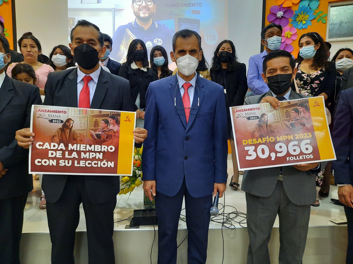 AdventistasMPN's tweet image. La Misión Peruana del Norte comprometida y conectada con el lanzamiento #Maná2023 📖 de @AdventistasUPN. 🇵🇪