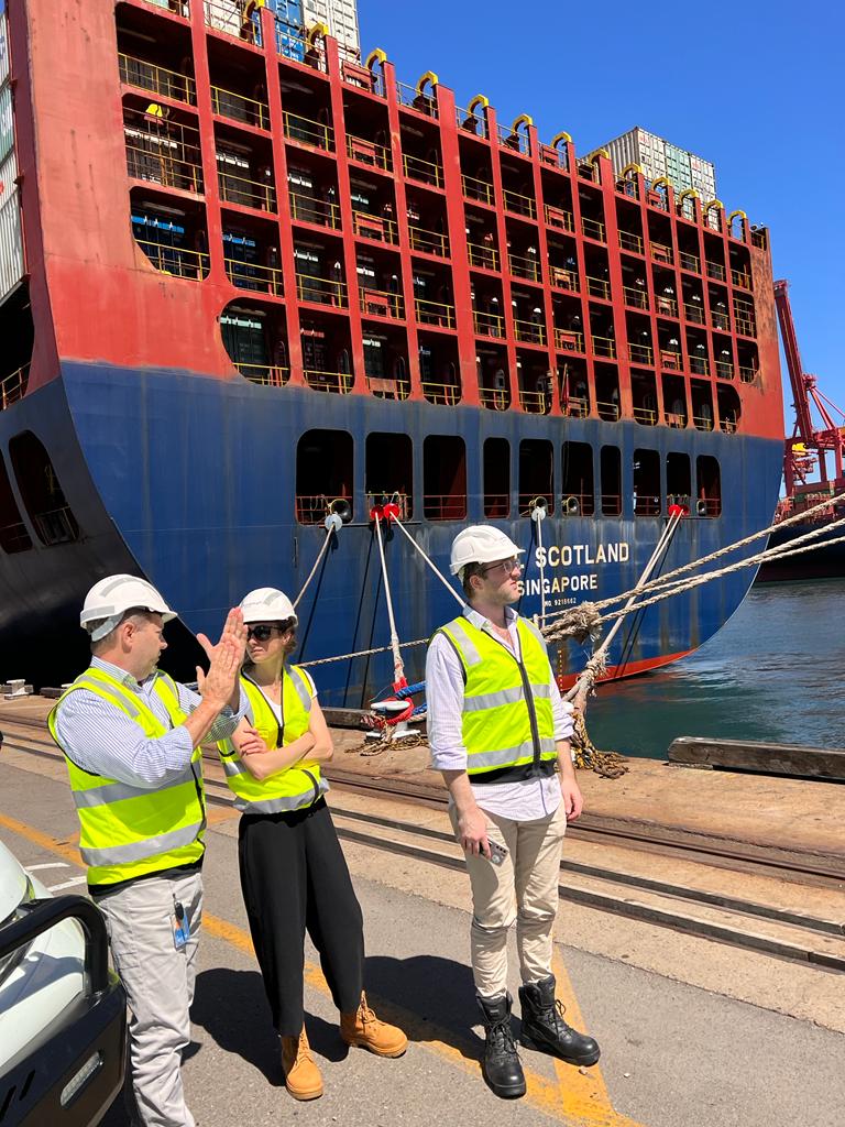Thanks to the team at <a href="/DP_World/">DP World</a>'s Botany terminal for showing us around their incredible facility yesterday. 

Here's hoping 2022 will give us more chance to get around and see our trade gateways across Australia up close and personal like this!

#Ports