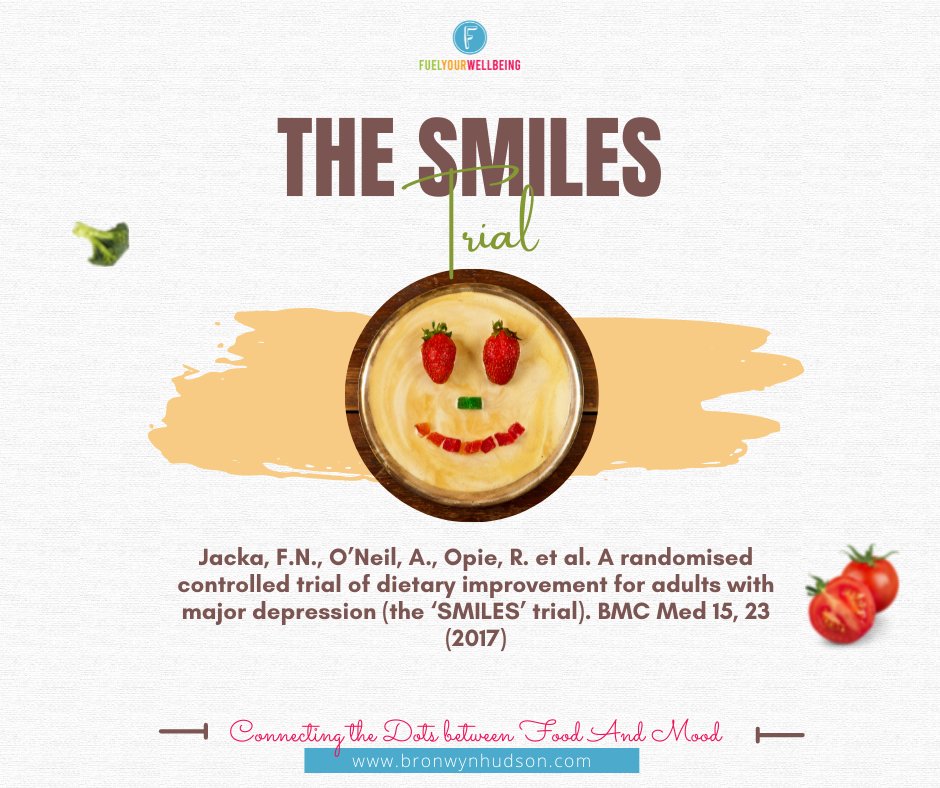 FuelWellbeing's tweet photo. SMILES - good for your mental health!

While the smiles on our faces are indeed good for our mental health, what I am really talking about here is findings from the SMILES trial.

#mentalhealth #Smile #Diet #Health #Nutrition #wellbeing https://t.co/RBu1dkMQgx