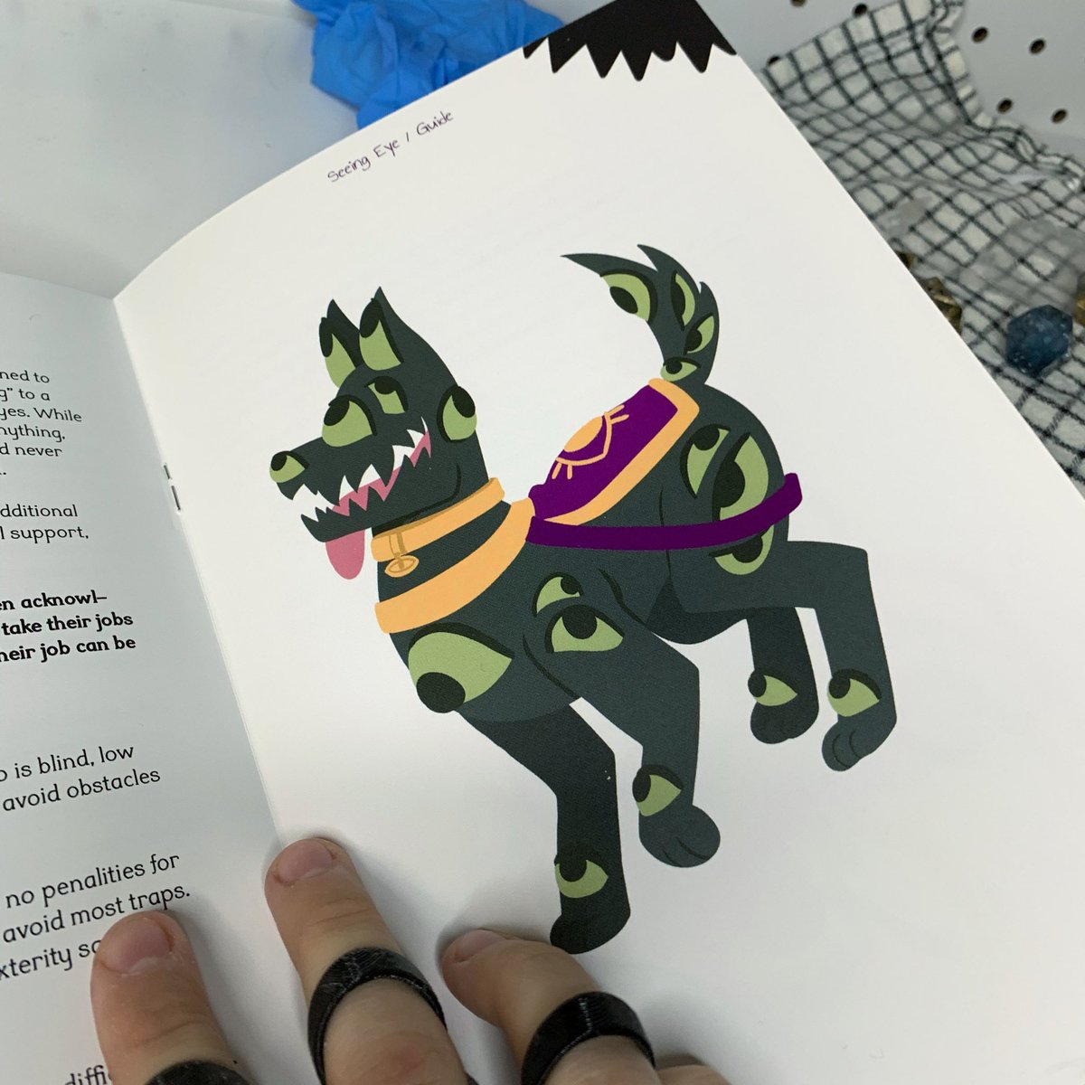 dnddisability's tweet photo. If you have not grabbed a copy of A GUIDE TO SERVICE MIMICS, some physical copies are back in stock! 

This zine includes:

- 10 Service Mimics 
- Dyslexic-Friendly Font
- 18 Original Art Pieces 
- Lore 
- 2 NPCs
- Certificate of Adoption https://t.co/hyvo48lK4u