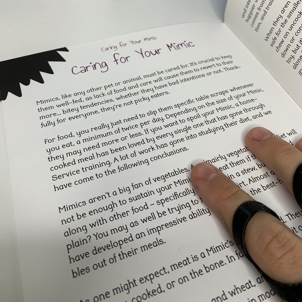 dnddisability's tweet photo. If you have not grabbed a copy of A GUIDE TO SERVICE MIMICS, some physical copies are back in stock! 

This zine includes:

- 10 Service Mimics 
- Dyslexic-Friendly Font
- 18 Original Art Pieces 
- Lore 
- 2 NPCs
- Certificate of Adoption https://t.co/hyvo48lK4u