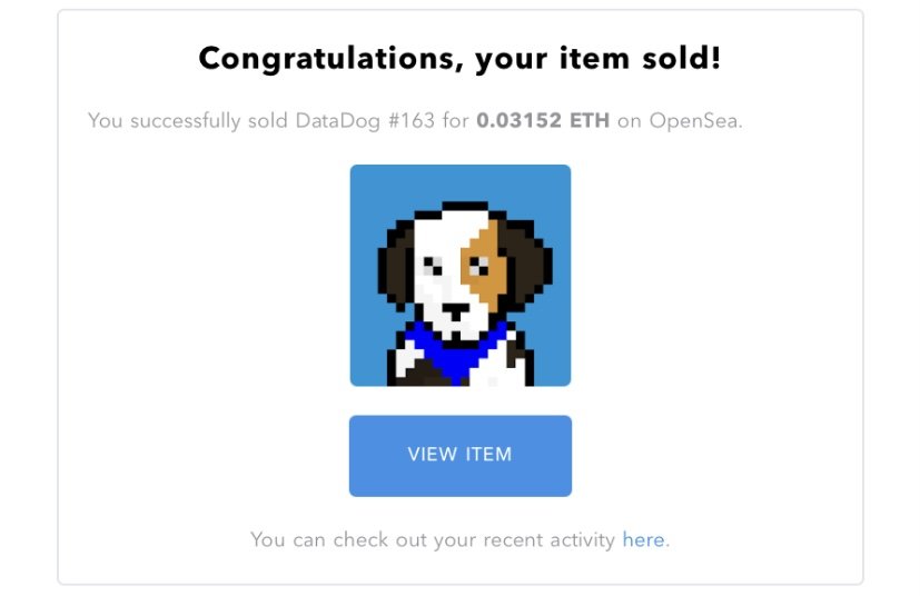 DataDogsNFT's tweet image. 🐶🚀 Congratulations to the new owner of DataDog 163! 

Find yours🐶
Only on @opensea 

🐶❤️🐶

#datadogs #NFTcollection #NFTGame  #Polygon