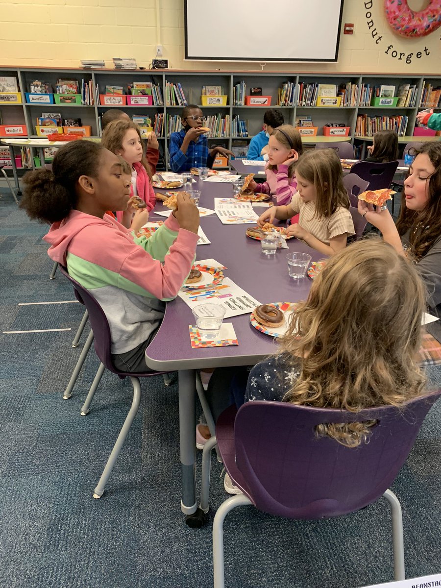 KehLibrary's tweet photo. Readers, readers everywhere! Congratulations to our top @zoobeanreads Beanstack loggers. It was a pizza, donuts and books kinda day! @keheleycomets  @CCSDLibMedia #lovetoread #readersgonnaread https://t.co/sTGMZtWxYJ