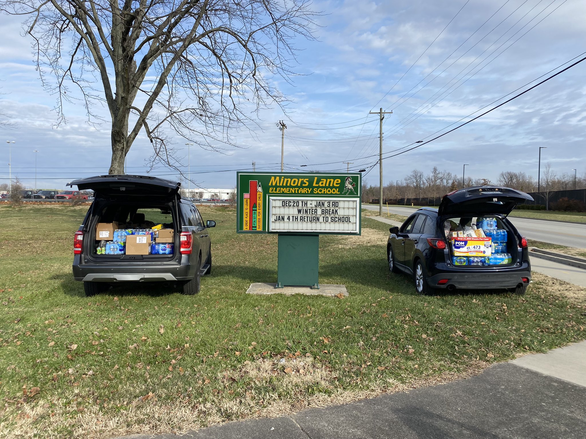 Minors Lane Mustangs on X: Our scholars and champions came together today  to benefit the donation drive towards those affected by the tornado in  Western Kentucky. #Fillthebus #weareJCPS  / X