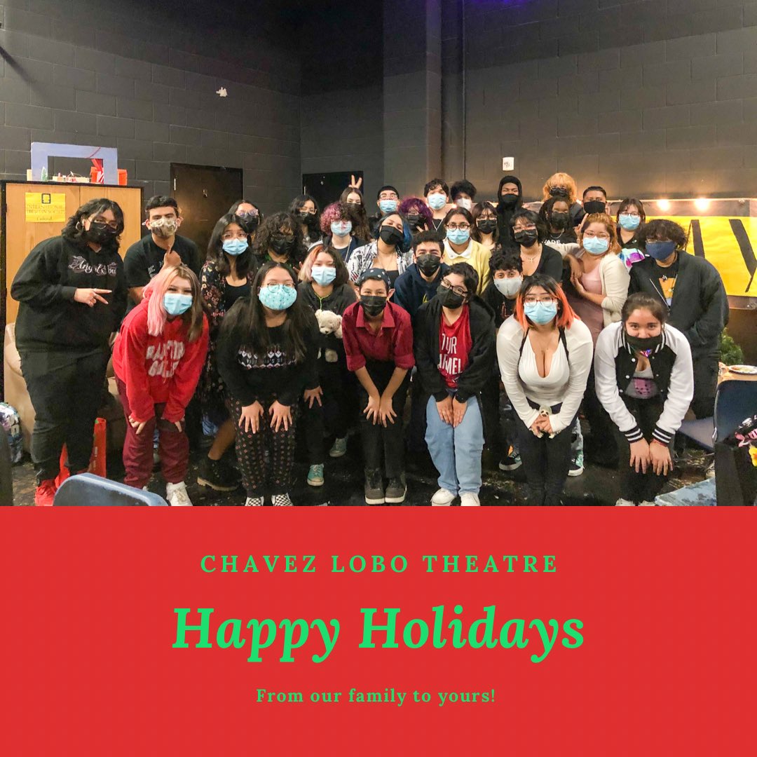 Happy holidays from the Chavez Lobo Theatre company! ⛄️✨