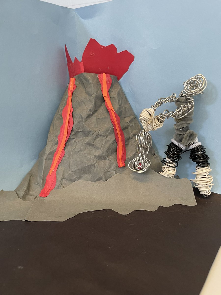 artwithMsFlo's tweet photo. Special thanks to @FairhillLibrary for displaying our fourth grade wire sculptures! Here we have a scientist, yoga instructor, snowboarder, and ballet dancer! @FairhillES https://t.co/2M1TLPffXB
