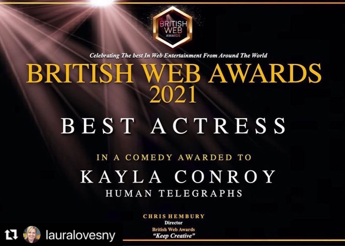 British Web Awards (@britishwebaward) on Twitter photo #Repost <a href="/lauralovesny/">Laura Arancibia</a>
So utterly thankful to be a part of the #awardwinning #webseries <a href="/humantelegraphs/">Human Telegraphs</a>
Sincere thanks @britishwebawards for these wonderful honors:
#femaledirector #ensemble #womeninfilmandtv #womenempoweringwomen #funnyladies #britishwebawards #Repost <a href="/lauralovesny/">Laura Arancibia</a>
So utterly thankful to be a part of the #awardwinning #webseries <a href="/humantelegraphs/">Human Telegraphs</a>
Sincere thanks @britishwebawards for these wonderful honors:
#femaledirector #ensemble #womeninfilmandtv #womenempoweringwomen #funnyladies #britishwebawards