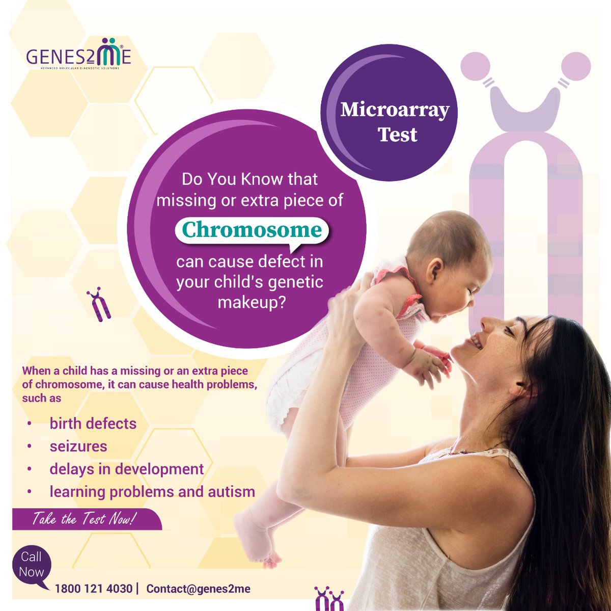 genes2me's tweet photo. Take the Microarray test to know the health of your unborn https://t.co/JFg8oirePn us on 18001214030 
To know more visit. https://t.co/TAHE0IOsoF
#microarray #NIPTTest #NIPS #Pregnancy #AntibodyTesting   #GeneticDisorders #Sequencing #noninvasive

Connect Today - #GENES2ME https://t.co/oGzlKDexNa
