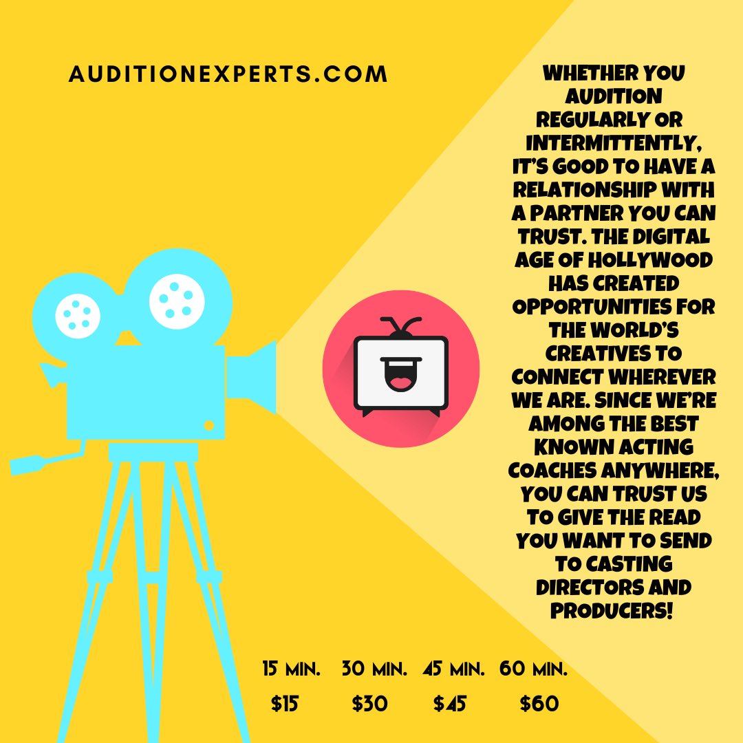 We hope you’re getting some last second auditions before the holidays! 🌟 Whether you audition regularly or intermittently, it’s good to have a relationship with a partner you can trust. We’re open EVERY DAY from 10 a.m. - 6 p.m. PST. Readings are $1/min.! 🎥 <a href="/ActorsComedy/">Actors Comedy Studio</a> #actor