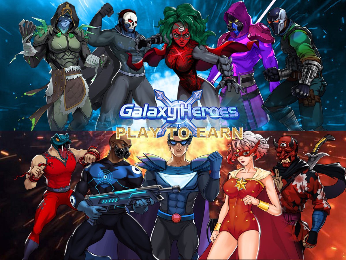 VT_BNB's tweet image. $GHC !!!✨ 
#NFT  + #GameFi = #GalaxyHeroesX

🥷🦹🏻👸🏼🤴🏼🧛‍♀️🧛🏼🧛🏿‍♂️🧟‍♀️🧞‍♀️🧜🏽‍♂️ 💹

#GHC #GalaxyHeroes 
#GalaxyHeroesCoin #GHCNFTs
#BSCGem #PlayToEarn #Metaverse 
#BNB   #BSC   #BinanceSmartChain 
#GHX #DeFi #Airdrop #NFTs #Play2Earn 
#NFTGame #GHX #NFTs #Crypto #Giveaway