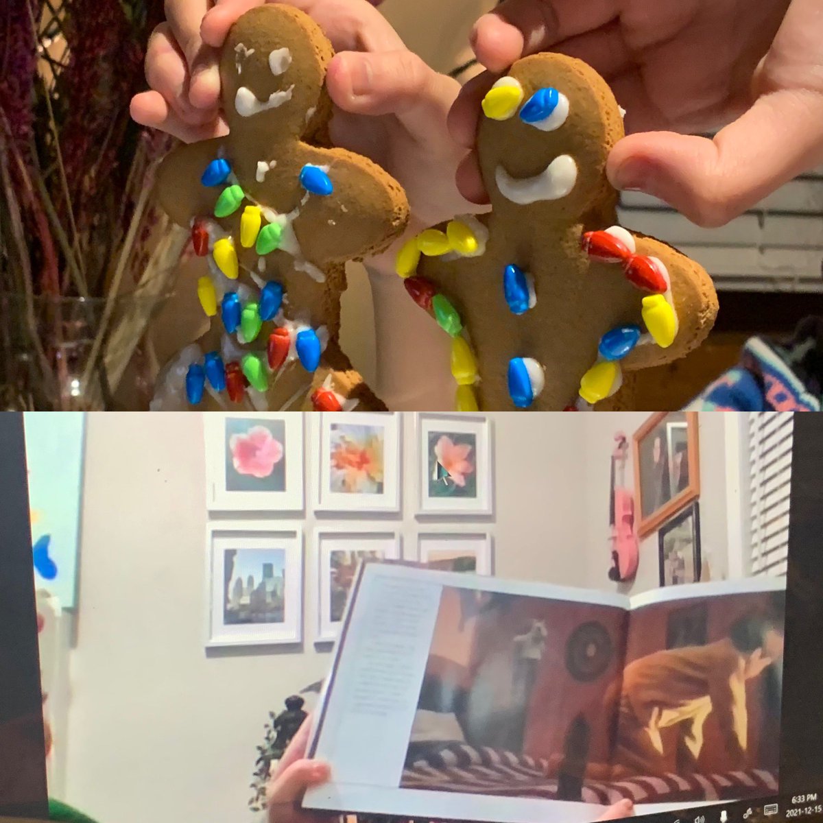HolyRosaryCSCC's tweet photo. The Polar Express Virtual Reading Night paired with cookie decorating. A fun after-school event for the kids and their families. #holyrosarycommunityschool #yqr https://t.co/OYKZGFmRpC