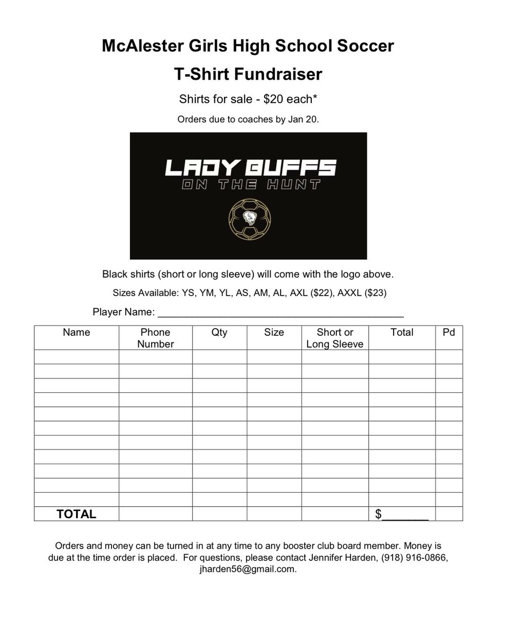 MHSSoccerBuffs's tweet photo. 🚨Attention Lady Buff fans🚨One last chance to score gear! 2022 Lady Buffs On the Hunt shirts $20🦬🏆⚽️🦬 Contact a player or coach if interested, money due by January 20th. #OTH https://t.co/hmdGehoRi0