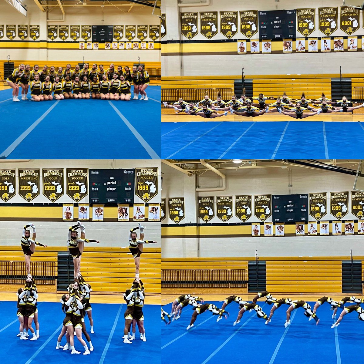 adams_cheer's tweet photo. First OAA Red League Meet of the Season at home and another WIN! Such a great group of teams in the OAA Red it was definitely a fun night! Now to add some upgrades and prepare for 2022! #oaared #scor #3tsc #tf3 #adamscheer @athletics_adams @AHSHighlanders @StateChampsW https://t.co/nTZiYMnlSn