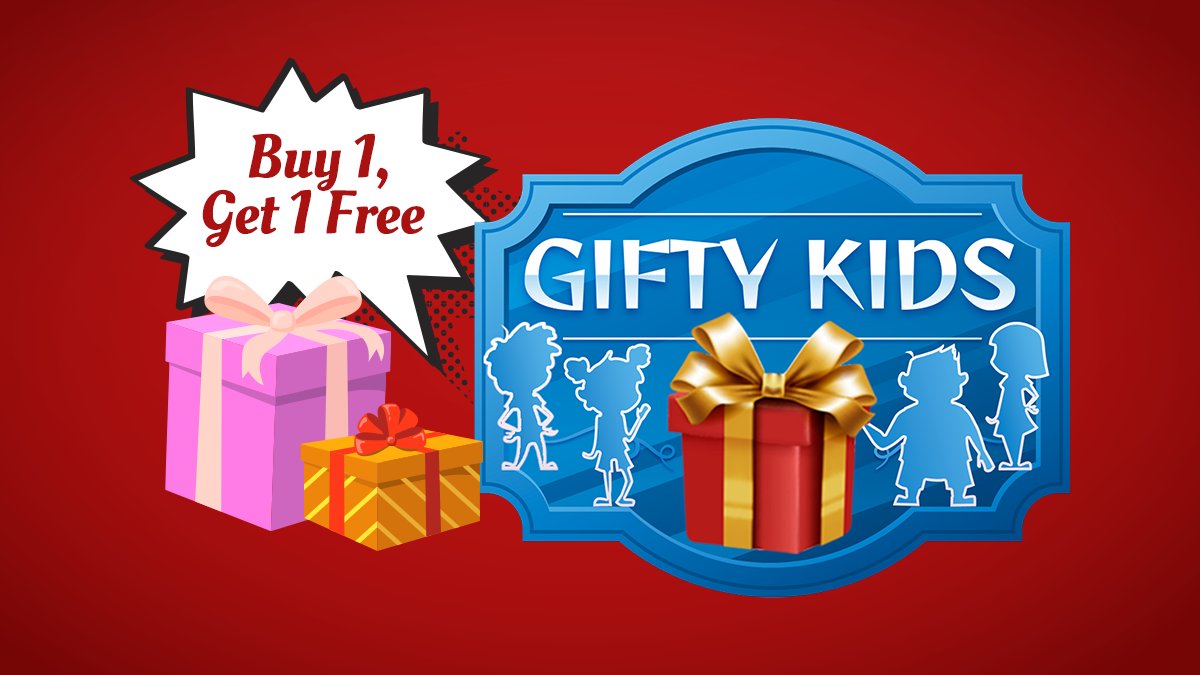 🎁BUY 1 FOR A FRIEND, GET 1 FOR YOU🥳
Starting RIGHT NOW, mint a Gifty Kids NFT for a friend and get one for yourself FOR free. No better way to ring in the holidays than a gift for you, your friend &amp; 
<a href="/CMNHospitals/">Children's Miracle Network Hospitals</a> which receives 100% of the proceeds! giftykids.art/mint