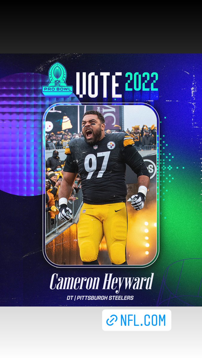 Last day of social voting Double exclamation mark
Every RT = 2 Votes Double exclamation mark
#ProBowlVote Cameron Heyward