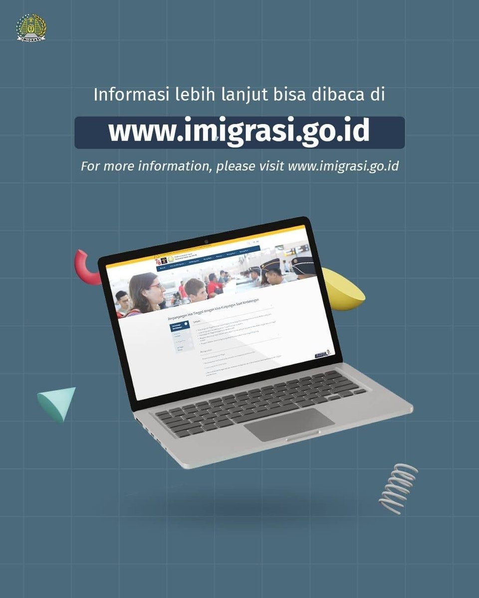 Imigrasinunukan's tweet photo. Sahabat Mido, ada yang belum tau berapa biaya perpanjangan izin tinggal keimigrasian? Cek infografis berikut yuk! Info selengkapnya bisa kamu akses di https://t.co/eG27NMR9Z3 yaaa!
#biayaizintinggal #izintinggal #staypermitindonesia #staypermit #perpanjanganizintinggal https://t.co/rGgpViJHxx