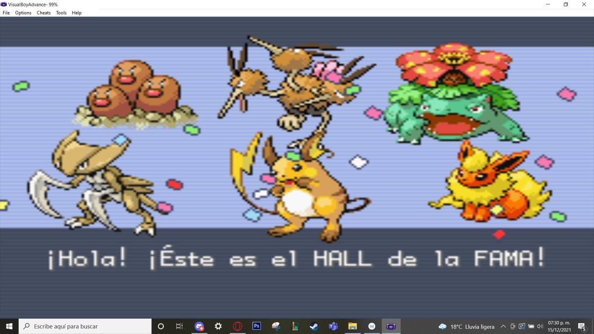 ElStrudeI's tweet image. Porque puedo, porque quiero y porque son vacaciones voy a pasarme los pokemitos y compartiré aquí mis halls  de la fama. Aquí va el primero: