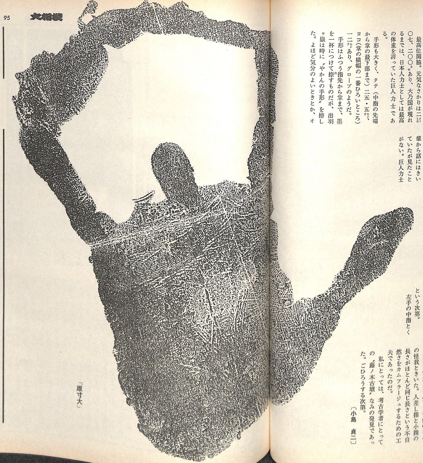 くすみ水色 出羽ヶ嶽 やかんの手形 小島貞二 大相撲 応相談 | motlobo