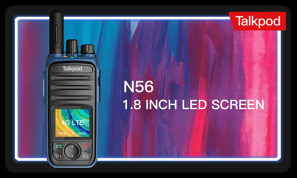 N56 is one of the models that radio users love a lot! its fast keyboard and screen make users to enter the menu, choosing groups, indivisuals much faster. #Talkpod #Android9 #Twowayradio #LTEradio #Voipradio #PoC #DMR #PMR #LMR