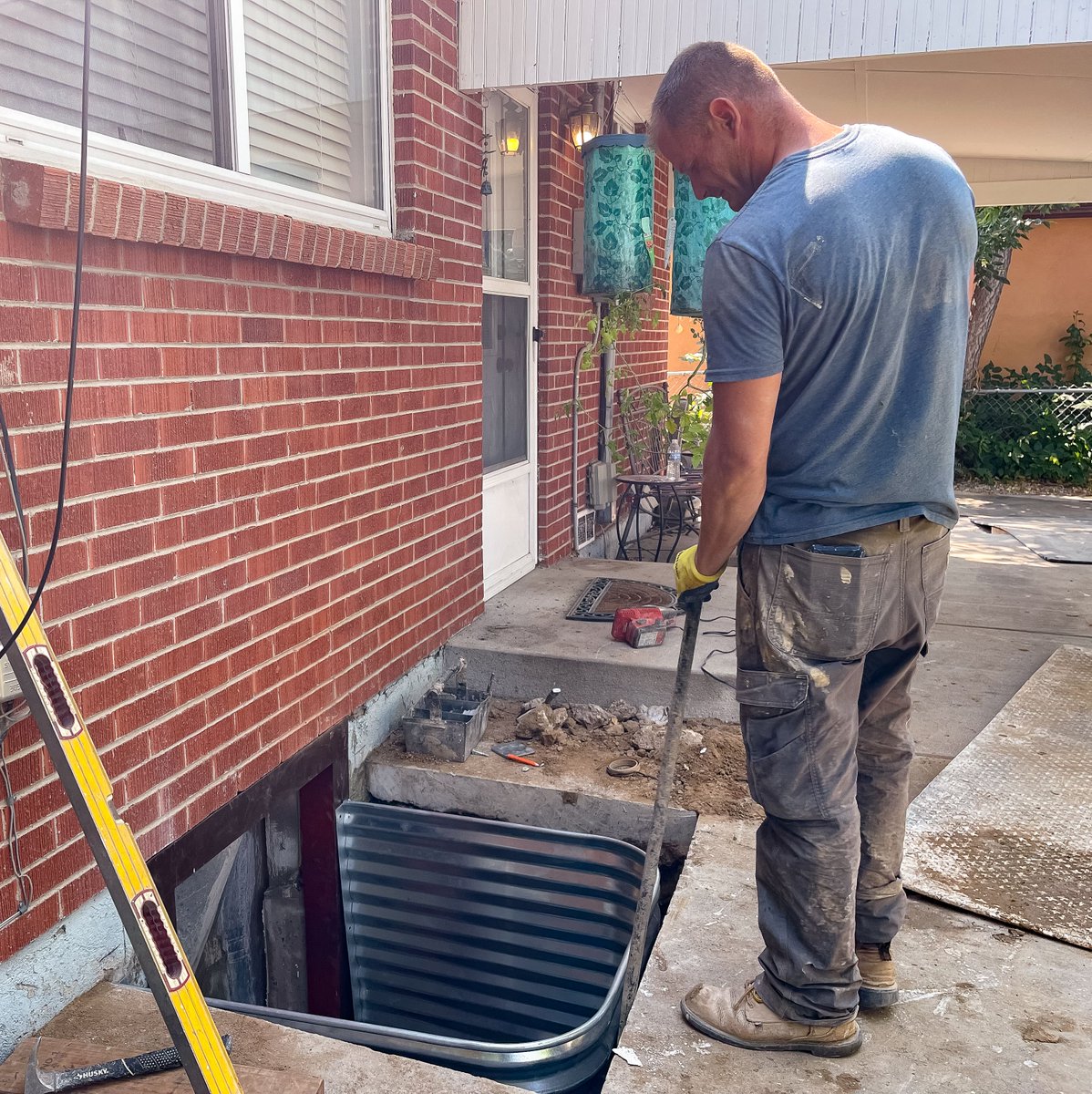 BetterEgress's tweet photo. By following Bright Idea process, installation can be completed in less than one day. Traditional egress window installation involves more excavation, more backfill and more compaction over multiple days. https://t.co/sA8HXSLloc