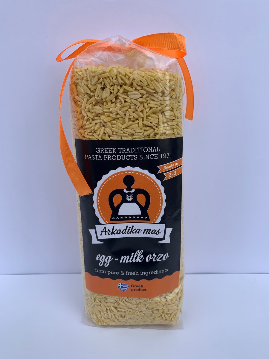 Egg milk orzo 1.1 lbs available.