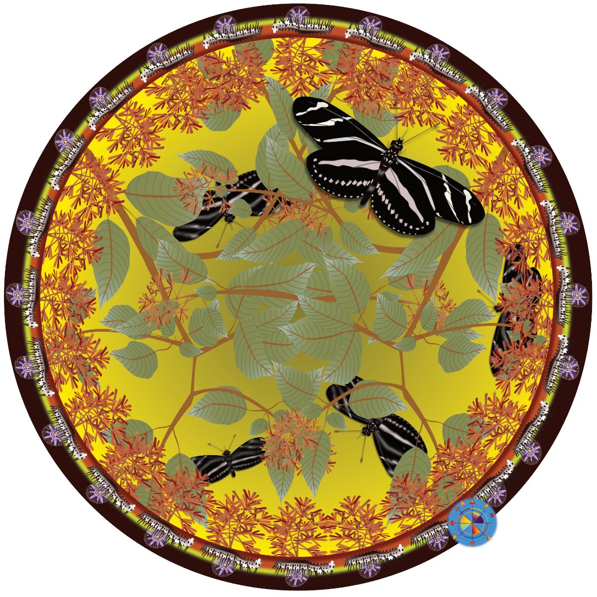 kevinsonger's tweet photo. Mandala Firebush & Zebra Longwings
#butterflies #firebush #nativeplants #languagesofnature #Hamelia #host #art #mandala https://t.co/SobvdhvSsC