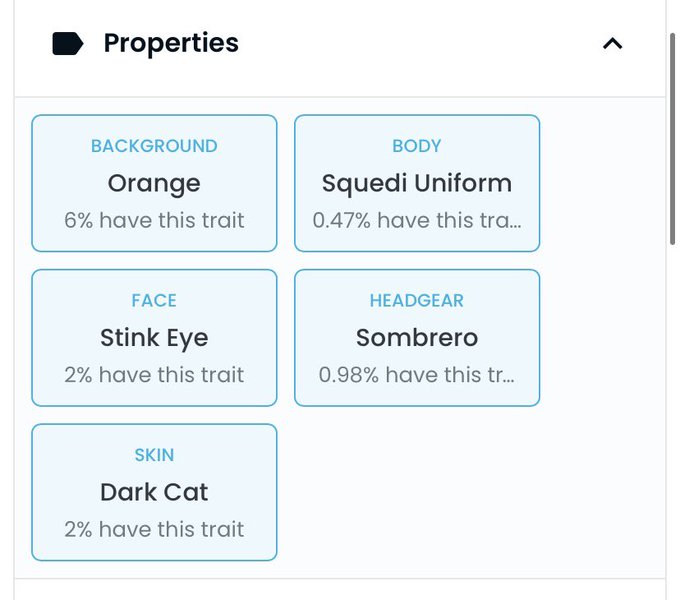 Here&rsquo;s what Squishy #4 Revealed at! Some Rare Traits!🚀 I am taking offers on him! #NFTcollection #NFTCommunity<a href="/tag/nftart"class="tags"><span>#nftart</span></a><a href="/tag/nftcommunity"class="tags"><span>#nftcommunity</span></a><a href="/tag/nftcollection"class="tags"><span>#nftcollection</span></a><a href="/tag/squishy"class="tags"><span>#squishy</span></a>