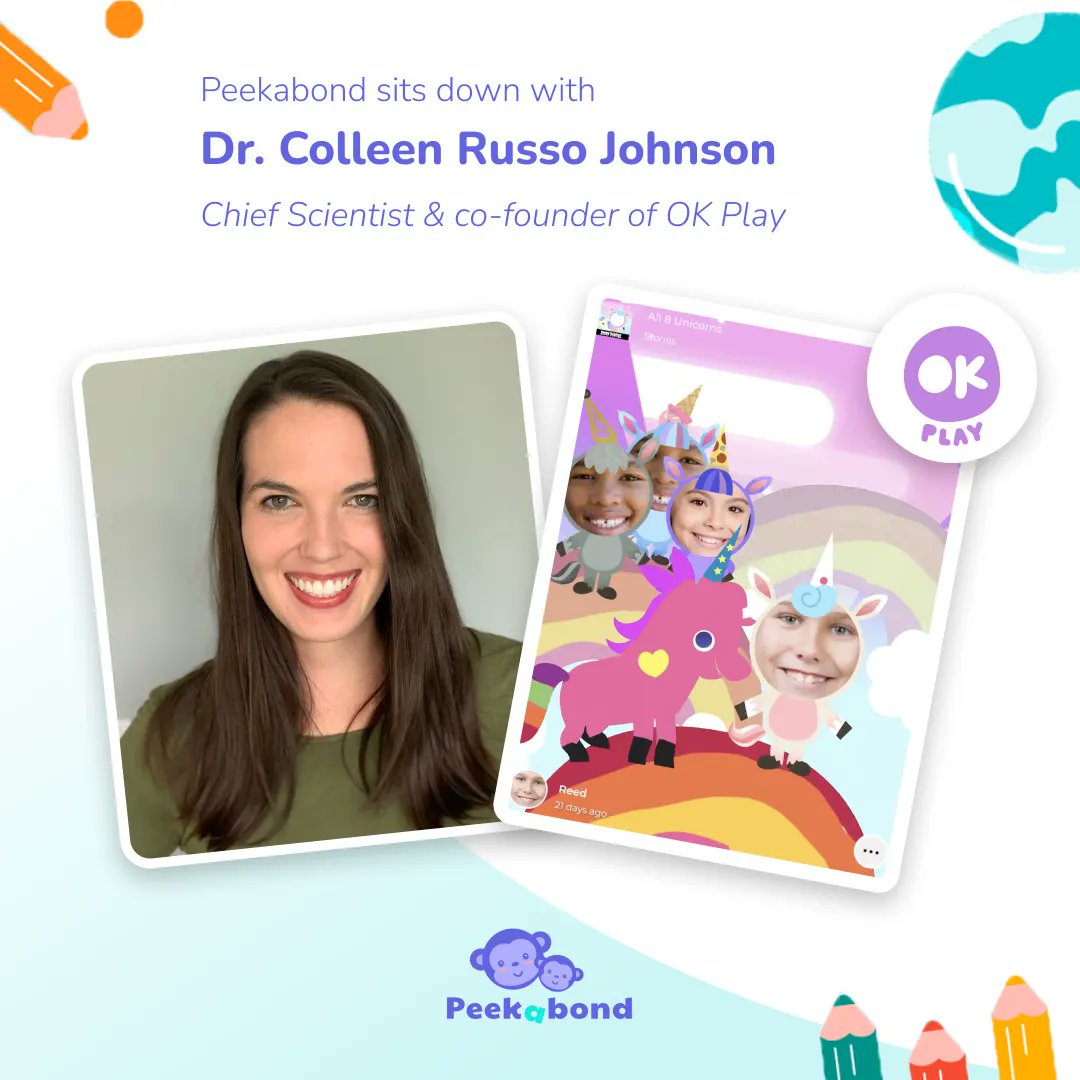 💜 Peekabond sits down with Colleen Russo Johnson, Children’s Tech &amp; Media Expert and Co-founder of the OK Play App. Read our blog here. In this blog Colleen shares how OK Play sparks creativity and fun for young children through positive screen time: buff.ly/3m4Vml2