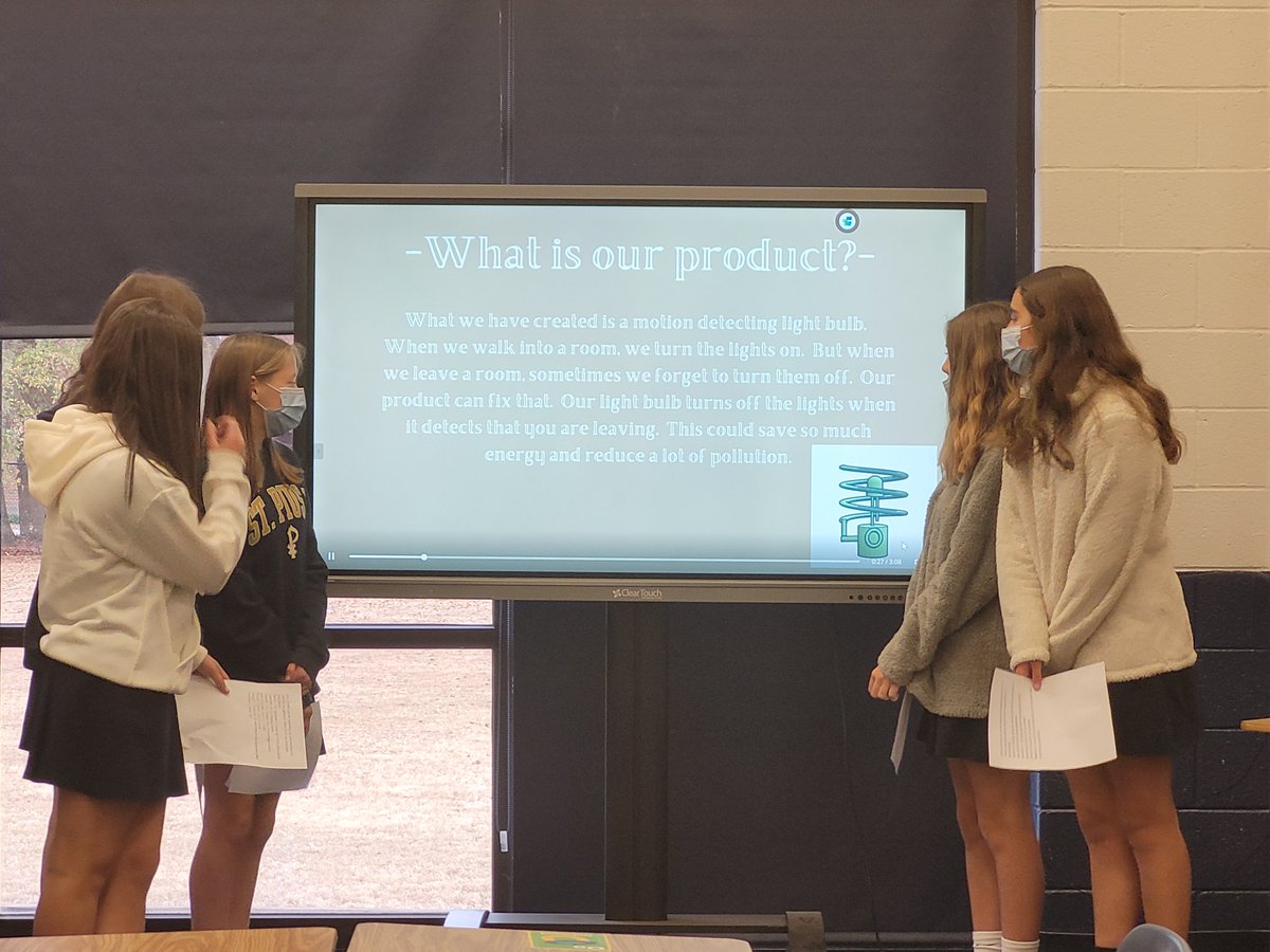 CodingWCulture's tweet photo. Our A.M.D.G. Shark Tank presentations are off to a good start with excellent jobs done by my. 8th and 7th graders! Looking forward to Day 2.. #STEMeducation #ITeachTech #EngineeringDesignProcess #DesignThinking https://t.co/GU9zIyvXvc