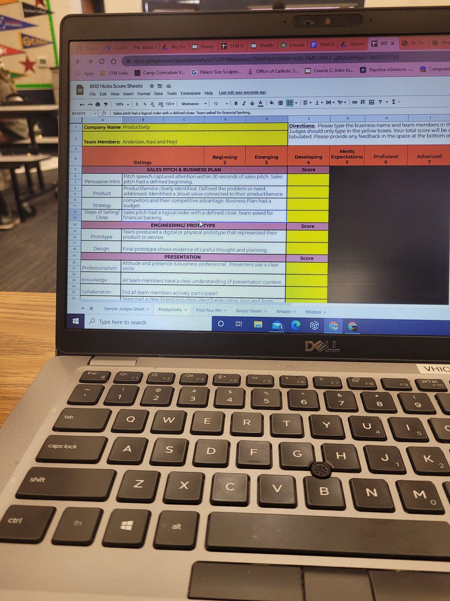 CodingWCulture's tweet photo. Our A.M.D.G. Shark Tank presentations are off to a good start with excellent jobs done by my. 8th and 7th graders! Looking forward to Day 2.. #STEMeducation #ITeachTech #EngineeringDesignProcess #DesignThinking https://t.co/GU9zIyvXvc